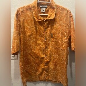 Columbia Men's Fishing Button Down Short Sleeve Casual Size Large